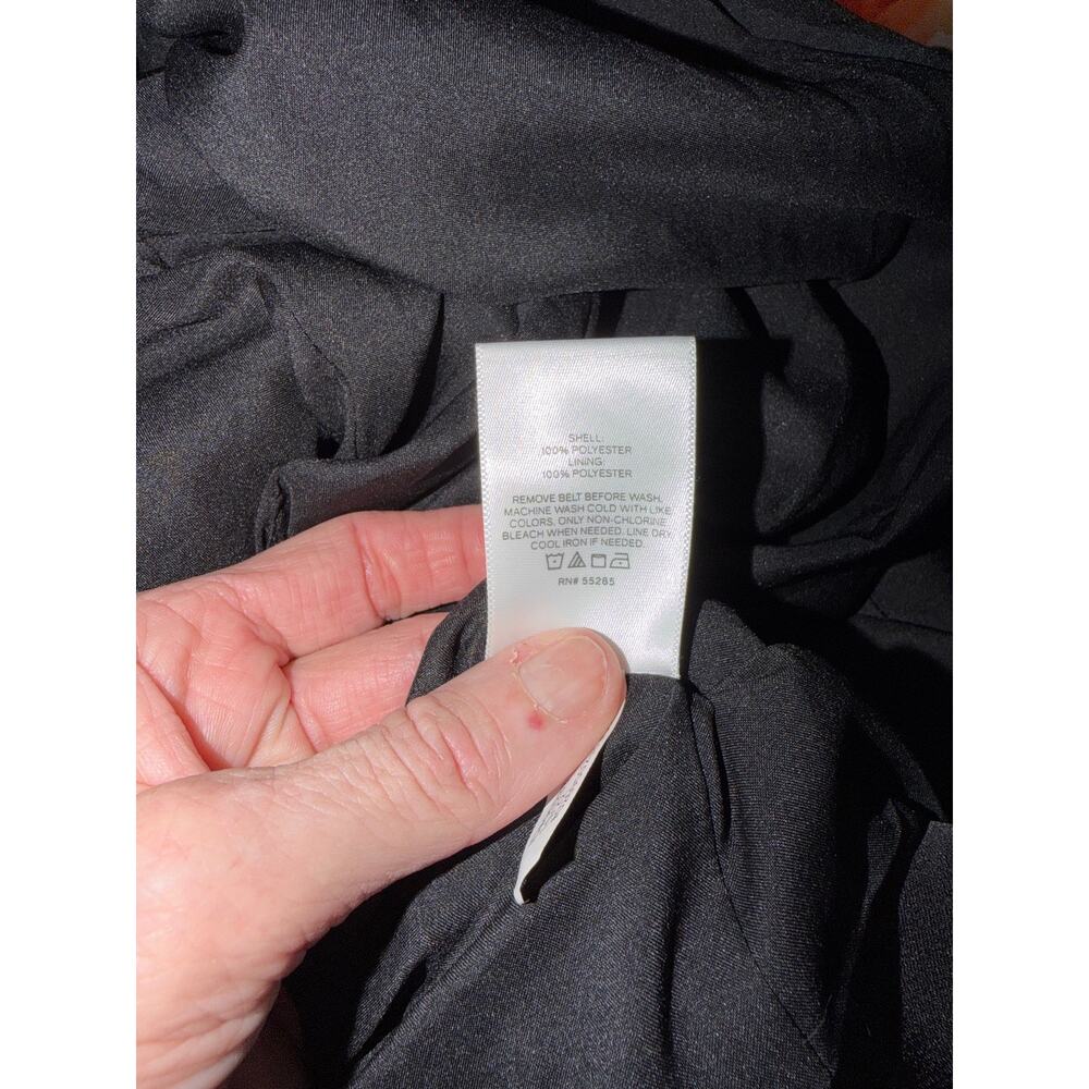 Express Black Satin-Look Double-Breasted Longline Vest – Medium – NWT - Picture 10 of 10